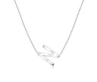 Letter N Silver Necklace SPE-5528